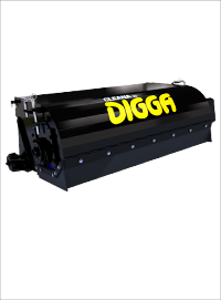 Digga Mini Bucket Broom Mini Loader